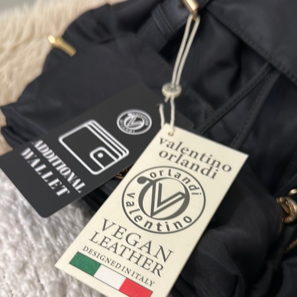 Valentino Orlandi Vegan leather Collection Black Backpack - Picture 3 of 3